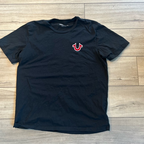 True Religion Black Tee with Graphic Design - Picture 2 of 2
